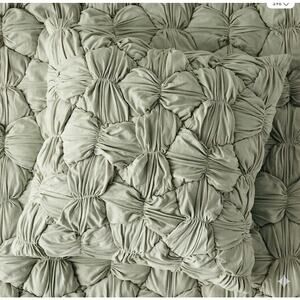 Anthropologie Constance Cloud Jersey Euro Sham Green Sage Tufted Textured